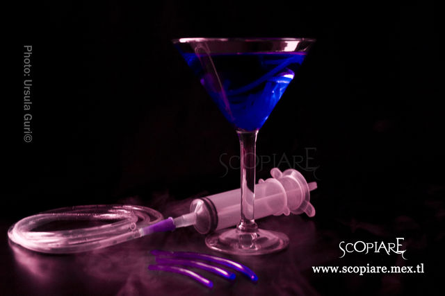 Blue Martíni Curazao Spaguetti